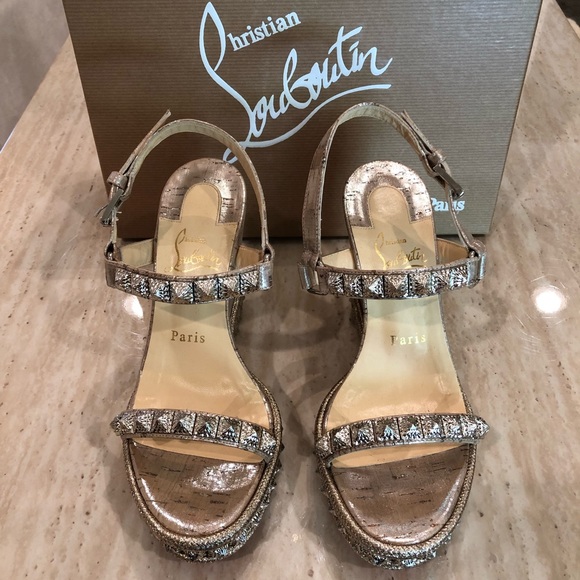 pyradiams cork wedge sandal